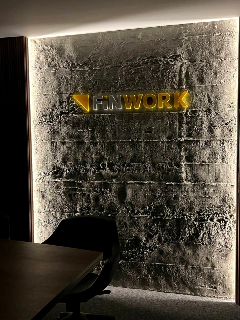 FinWORK signage inside the Istanbul headquarters